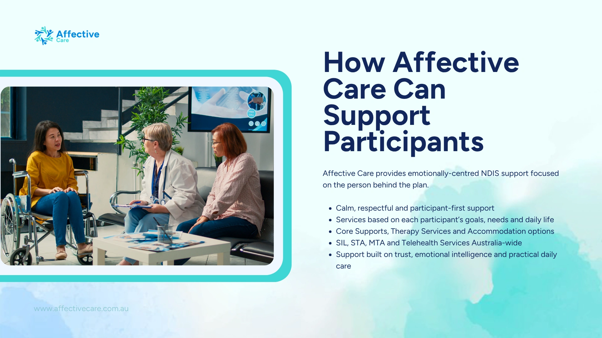 How affective care can support participants