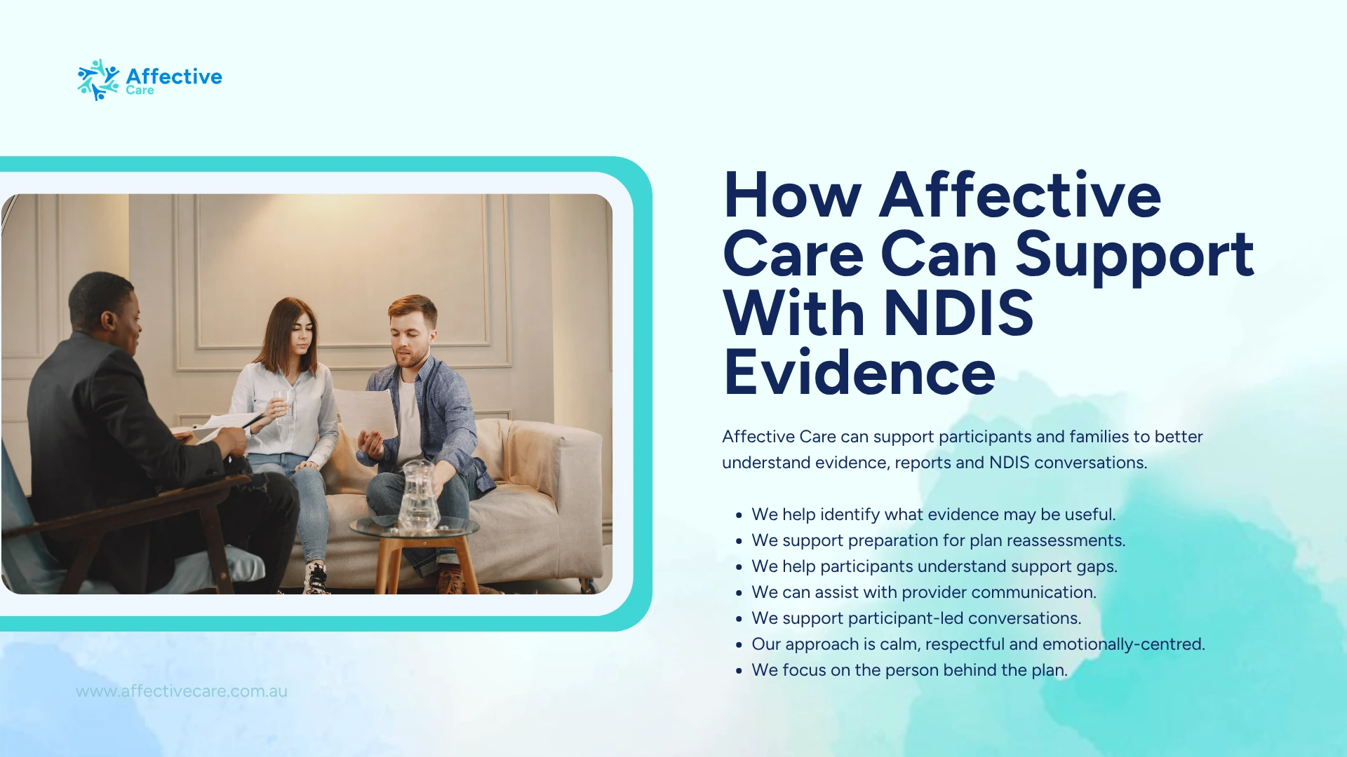 How affective care can support with NDIS Evidence