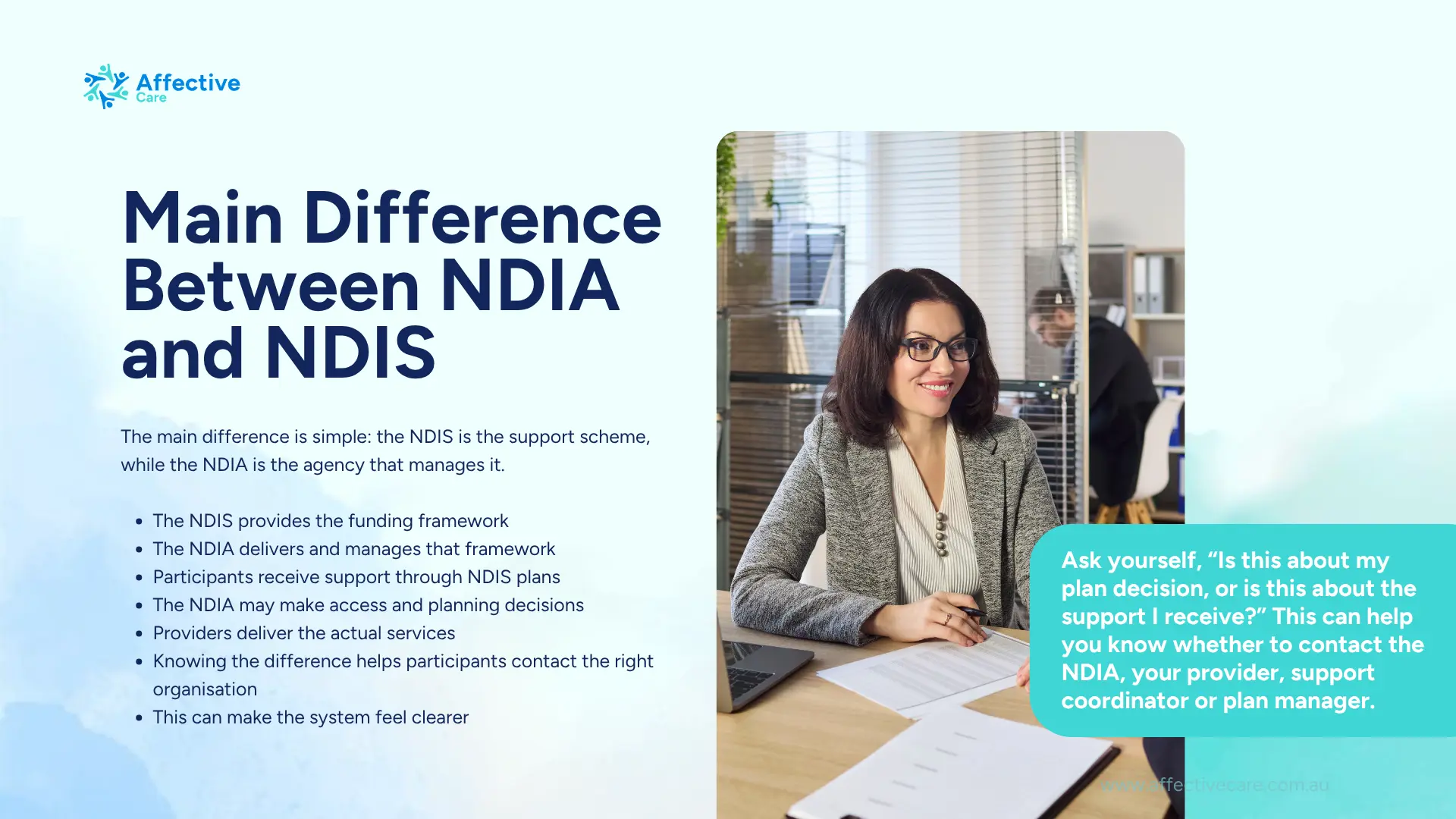 Main difference between NDIA and NDIS
