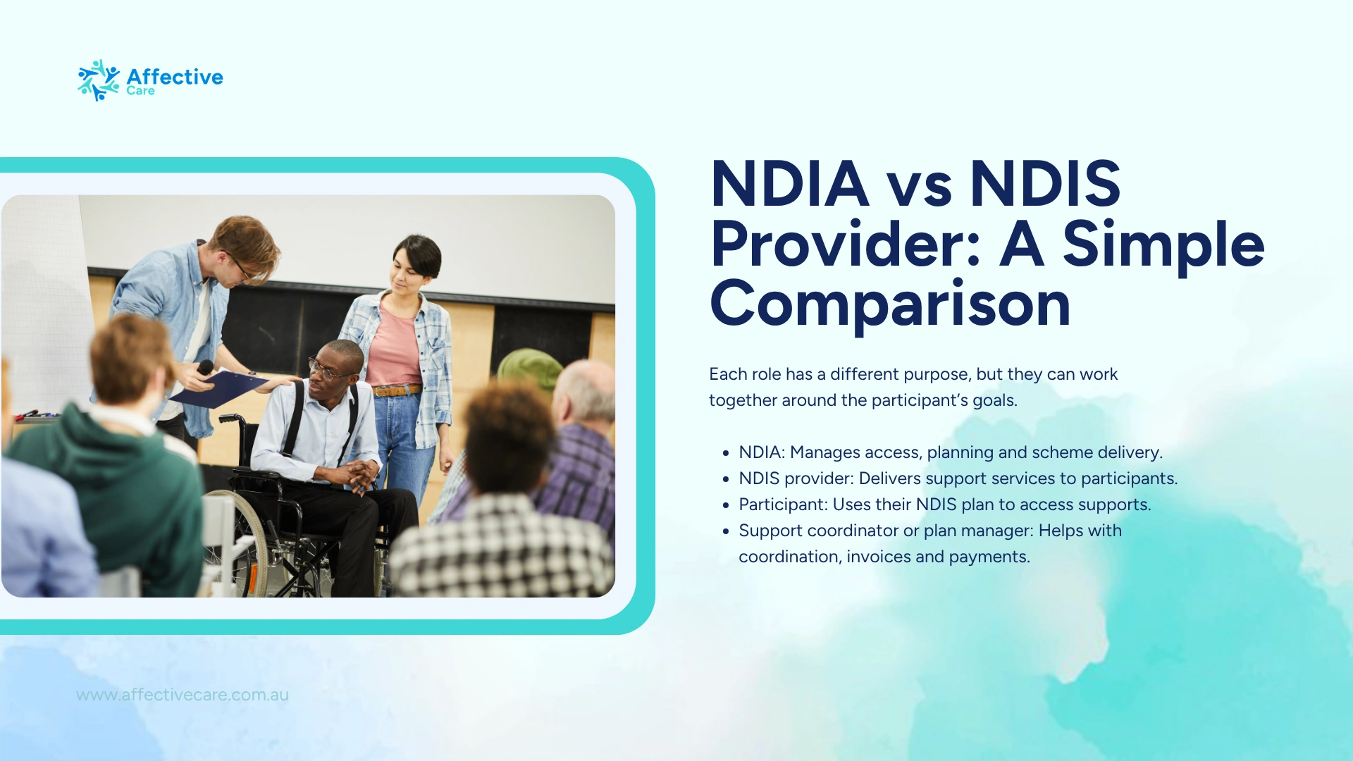 NDIA vs NDIS provider a simple comparison