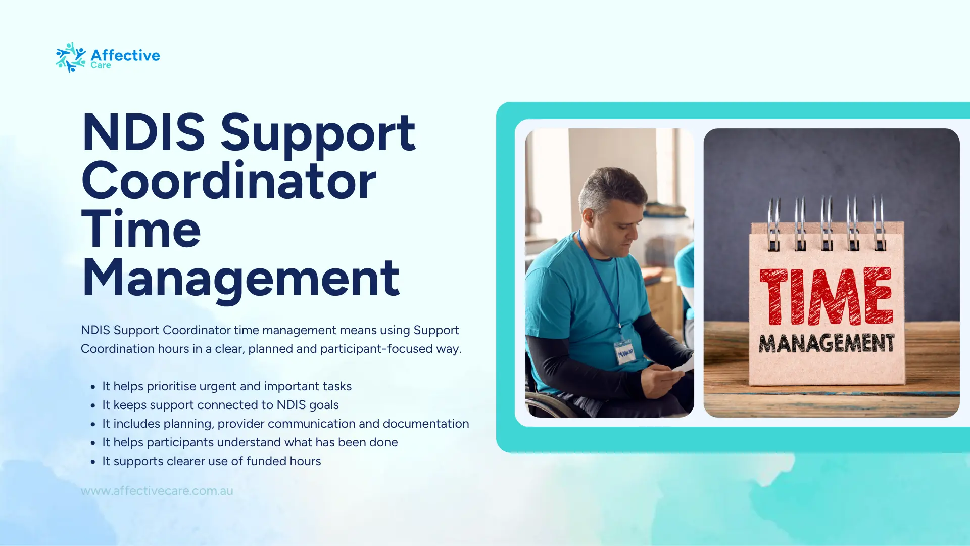 NDIS Support Coordinator Time Management explained