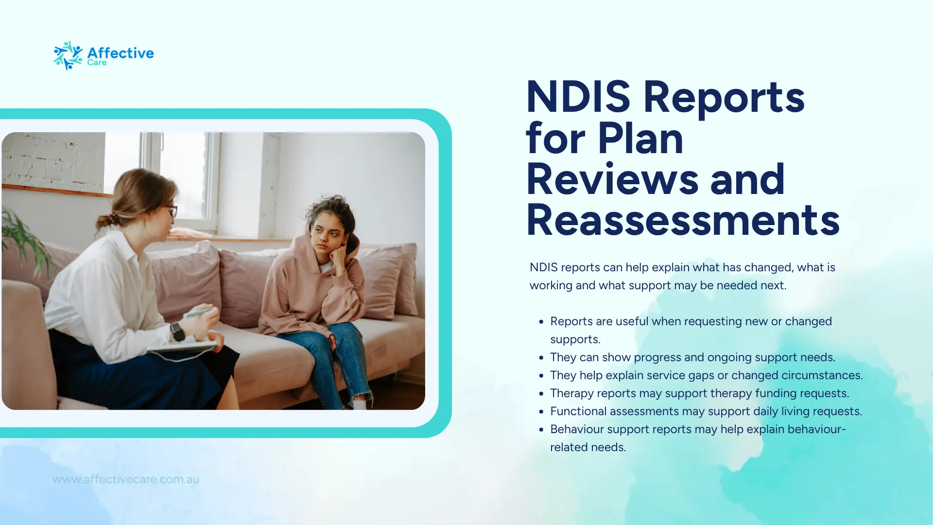 NDIS reports for plan reviews and reassessments