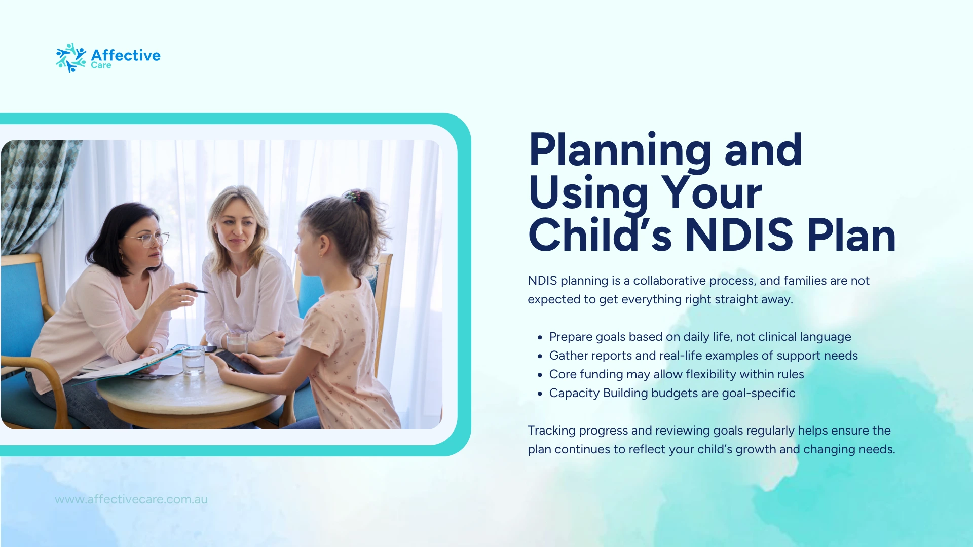 Planning using your childs NDIS plan