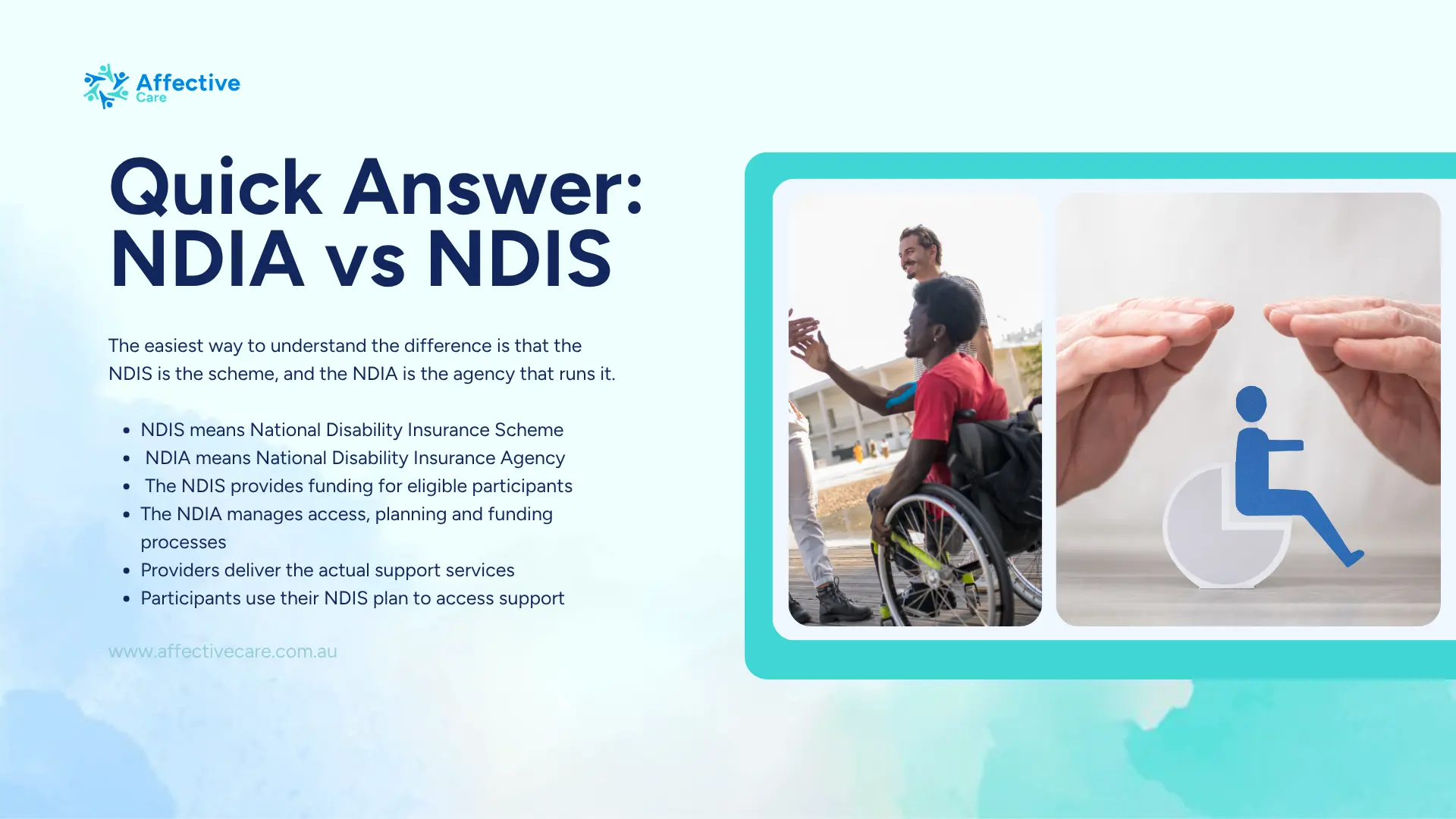 Quick answer NDIA vs NDIS