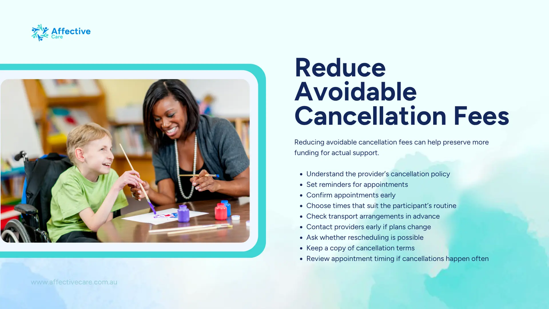 Reduce Avoidable cancellation fees