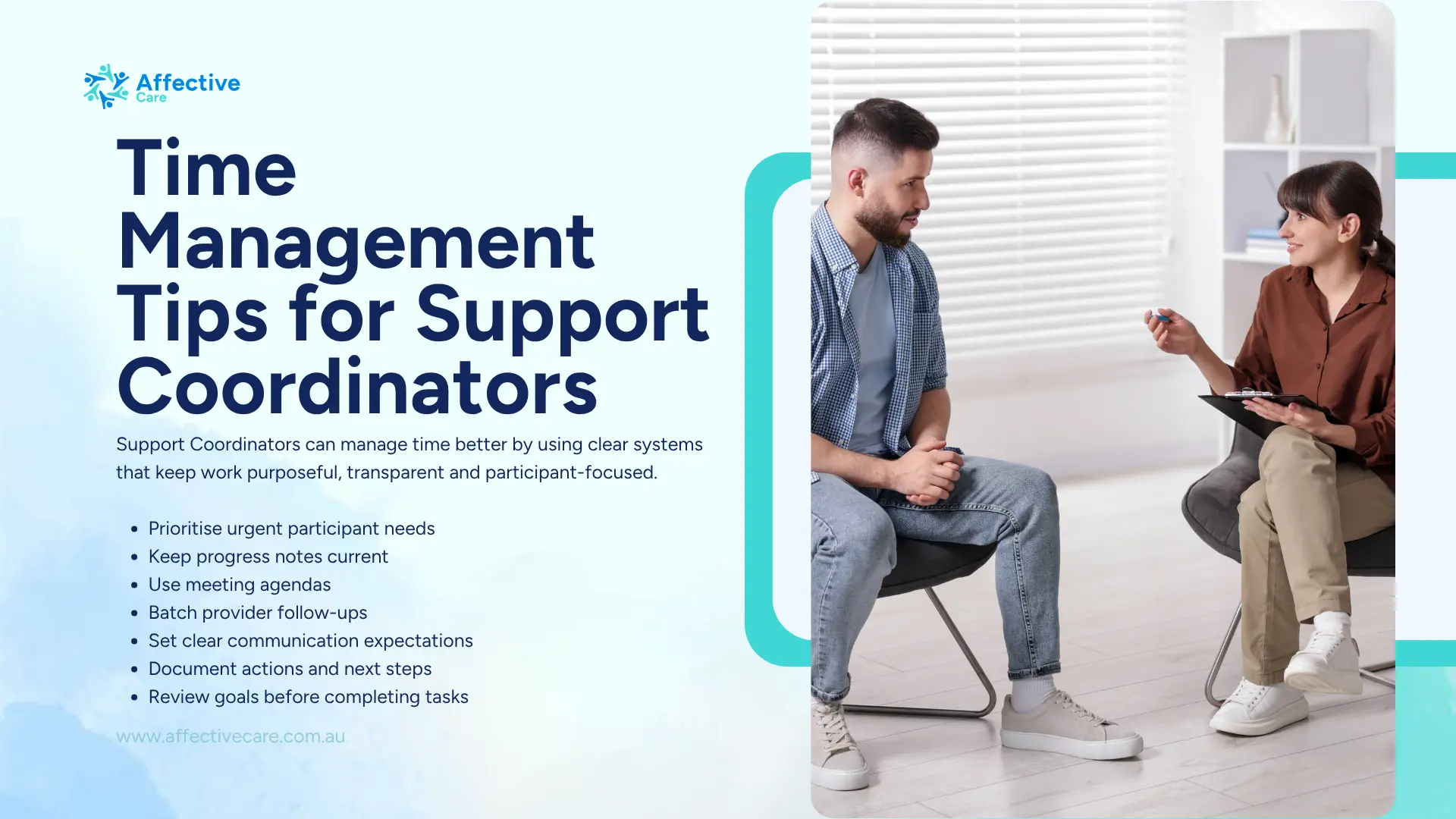 Time Management Tips for Support Coordinators