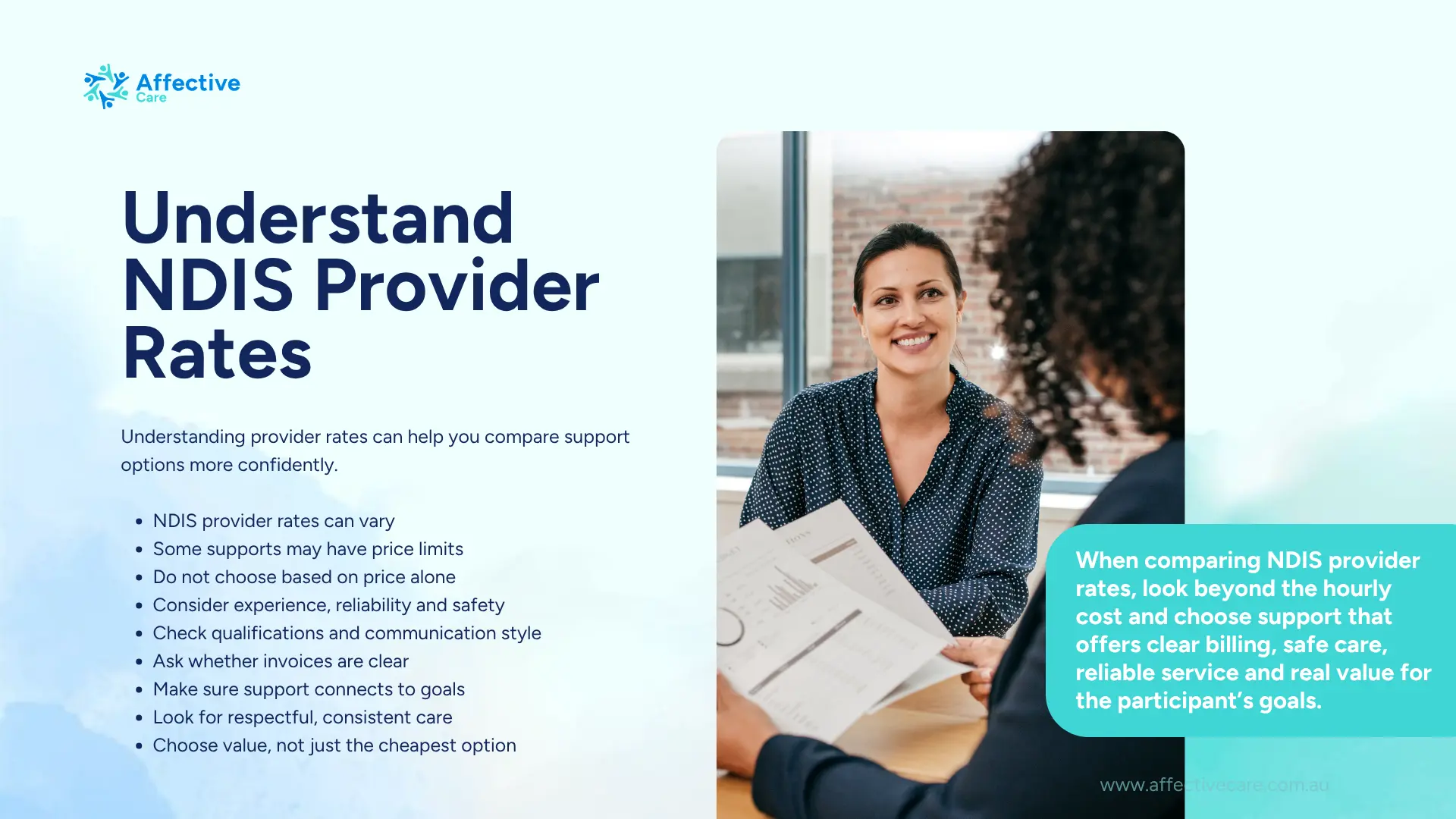 Understand NDIS provider rates