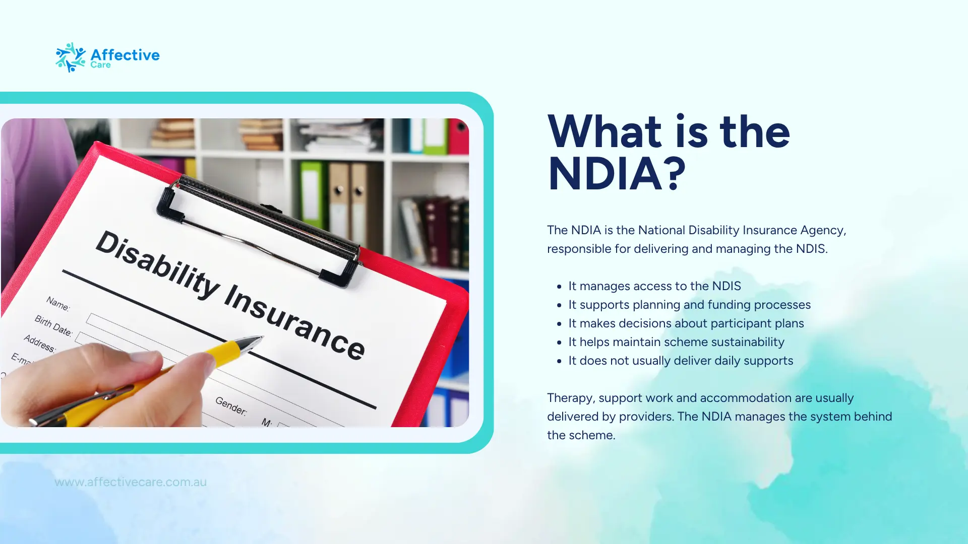 What is the NDIA