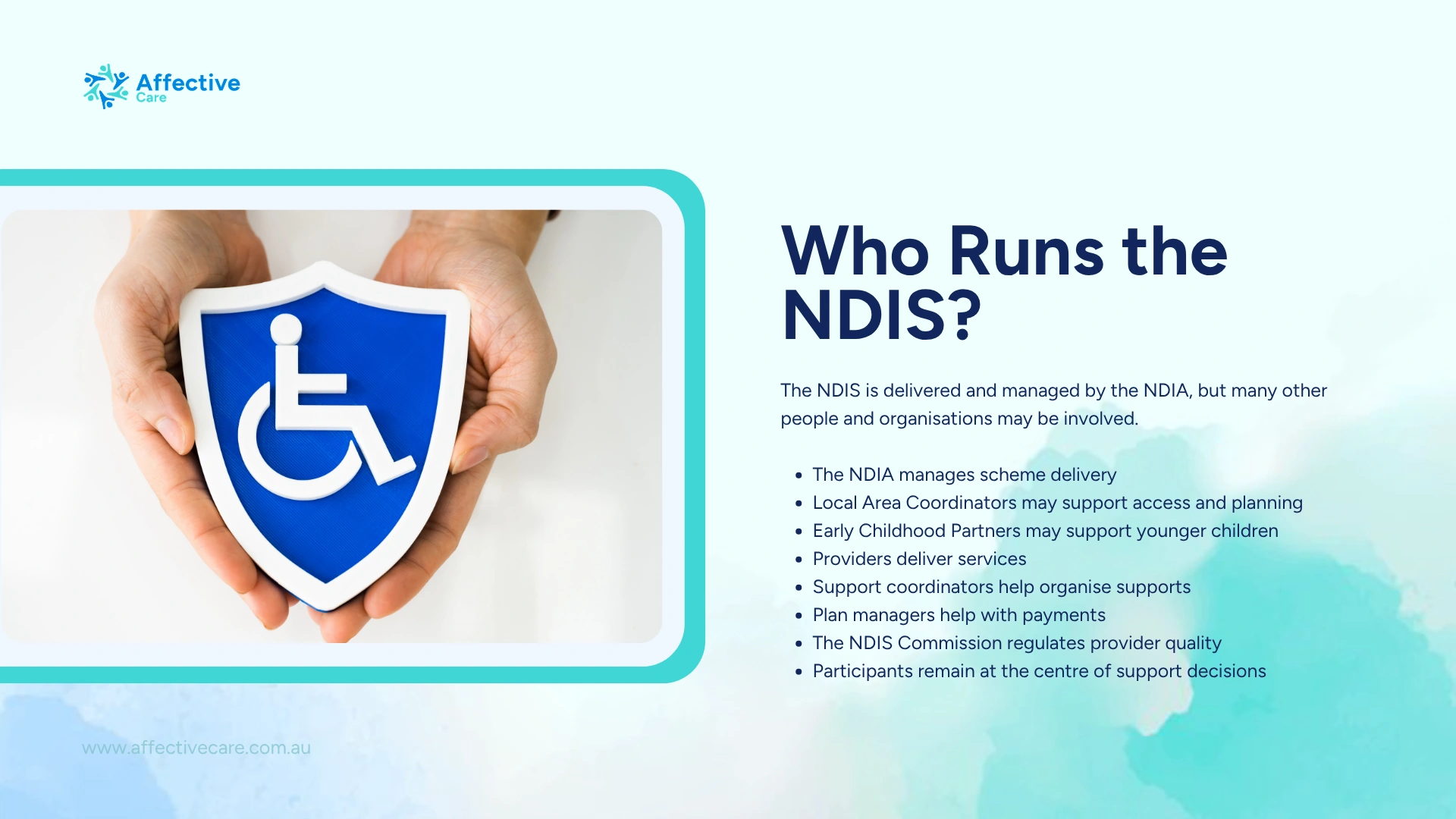 Who runs the NDIS