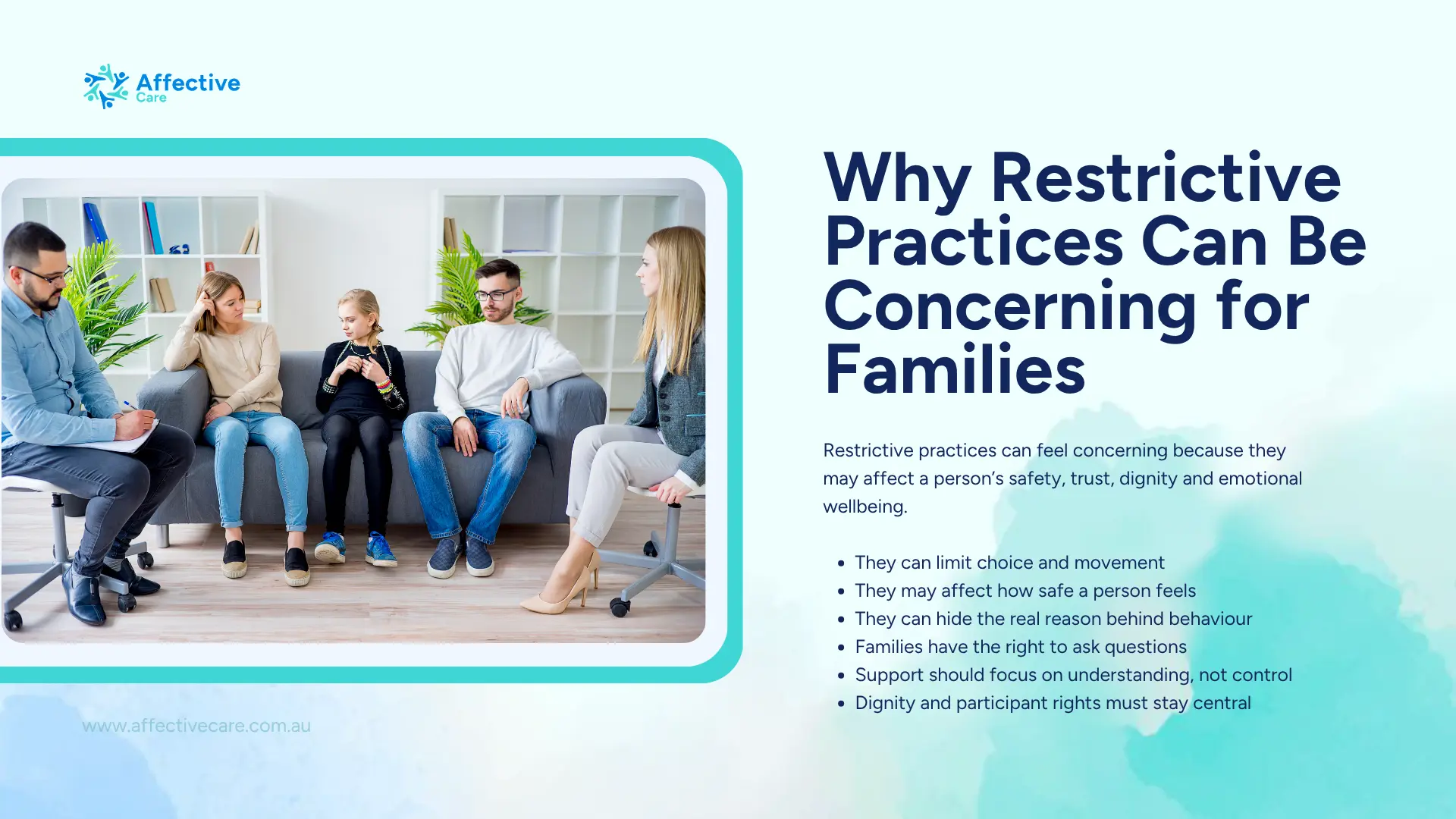 Why Restrictive Practices can be concerning for Families