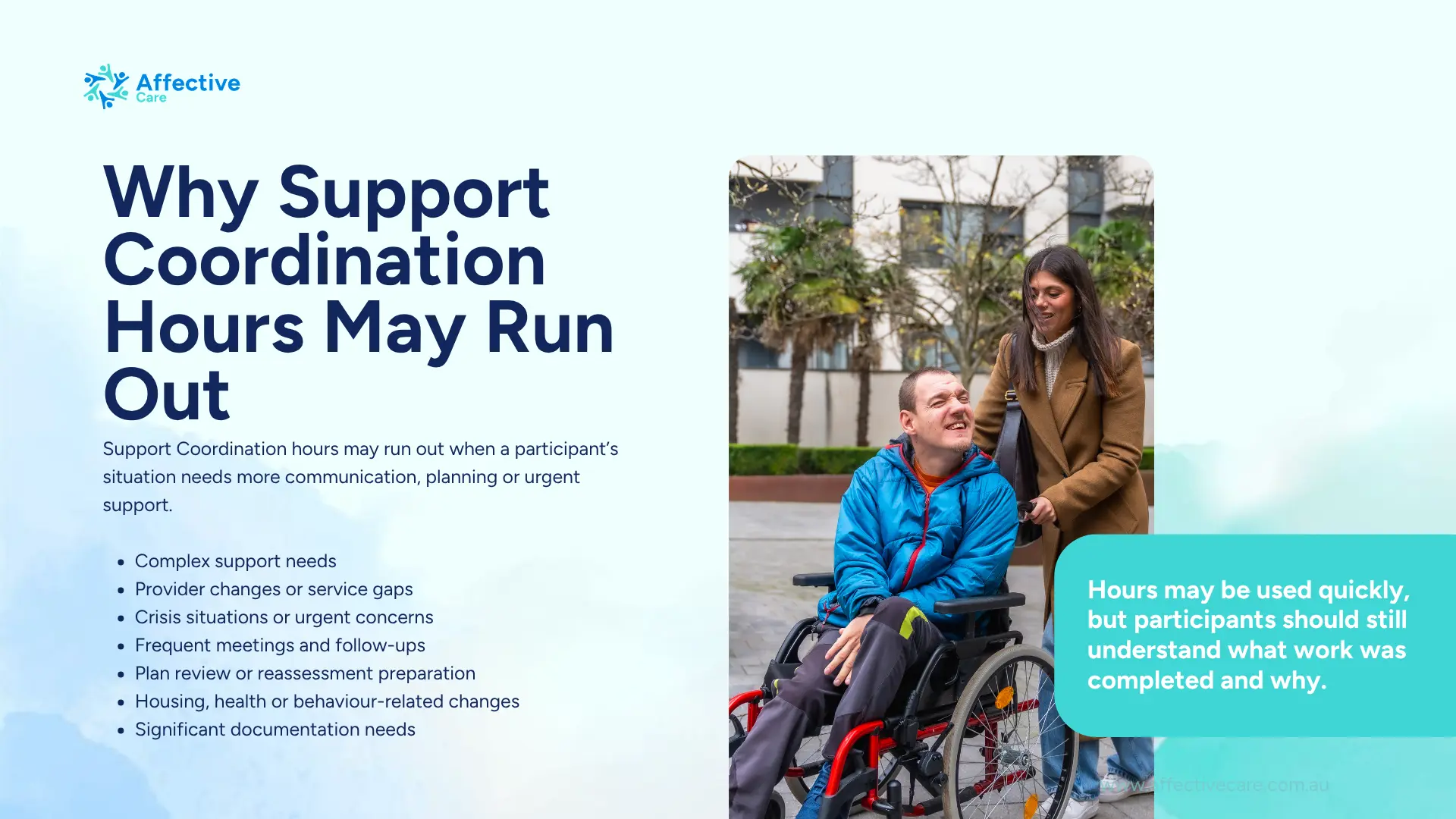 Why Support Coordination Hours may run out
