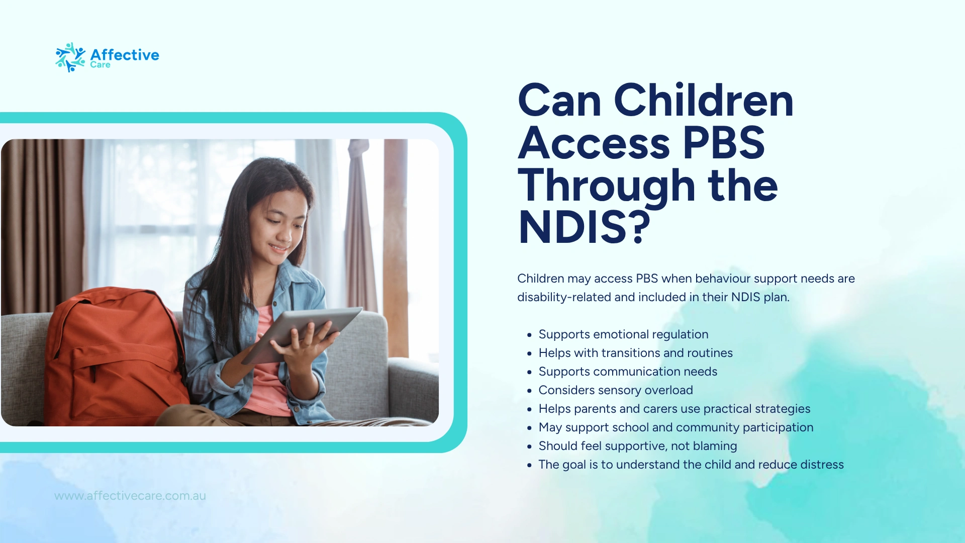 Can children access PBS through the NDIS