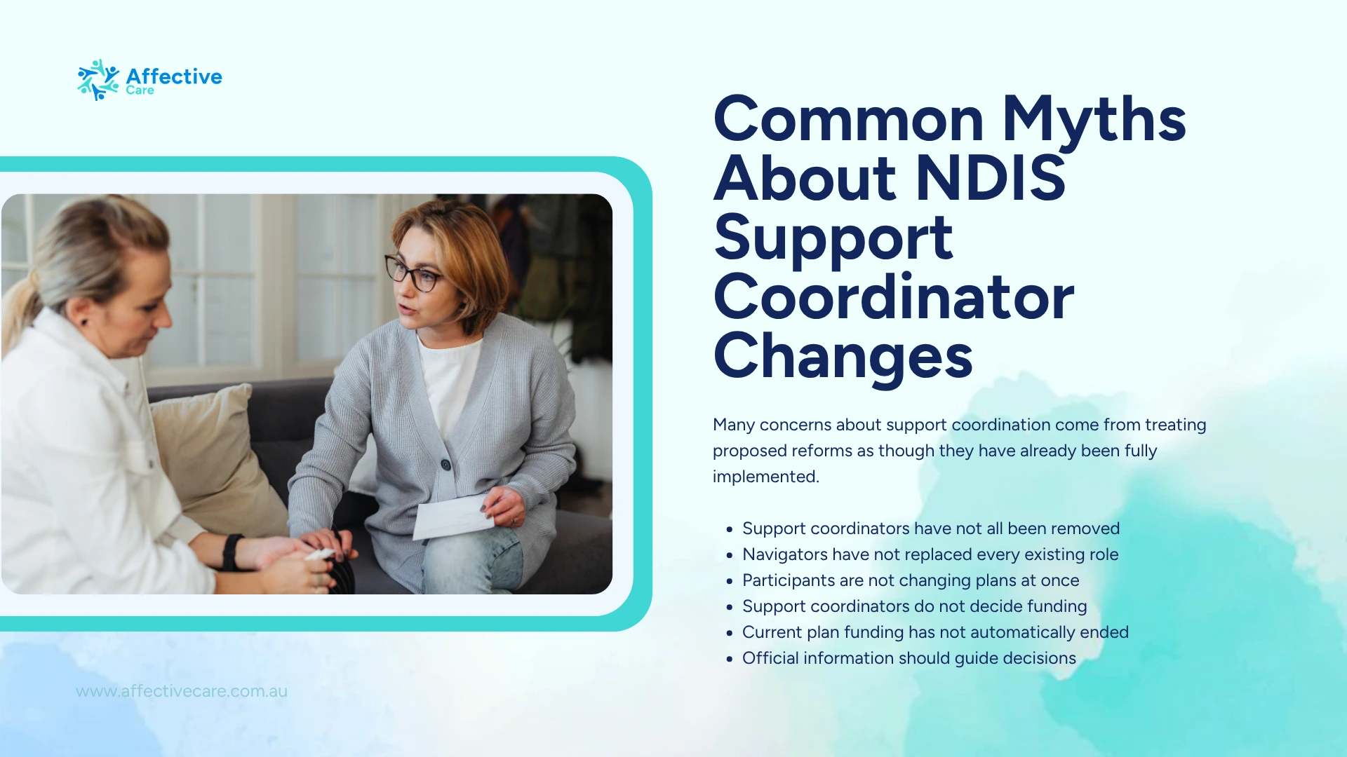 Common Myths about NDIS Support Coordinator Changes