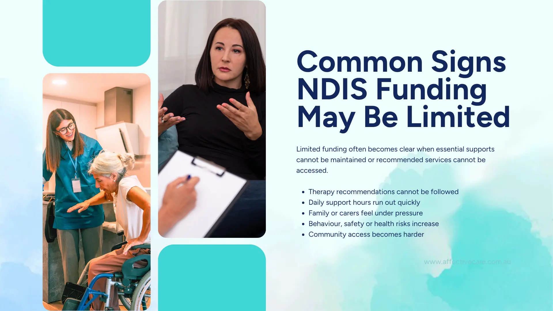 Common signs NDIS Funding may be limited
