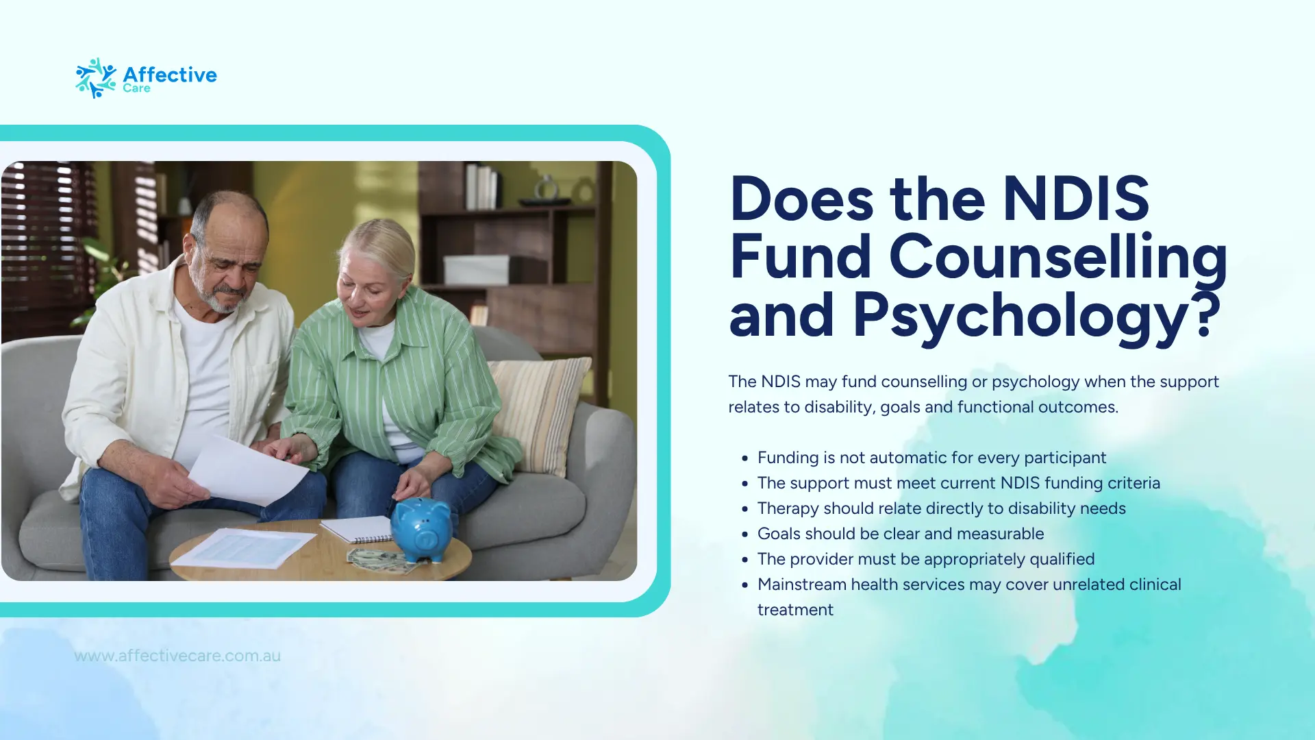 Does the NDIS fund counselling and psychology