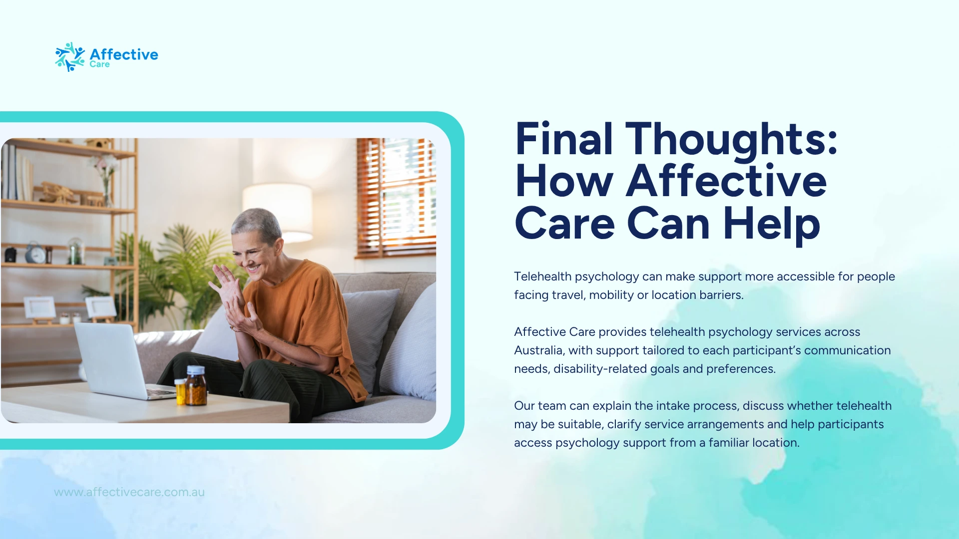 Final Thoughts How affective care can help