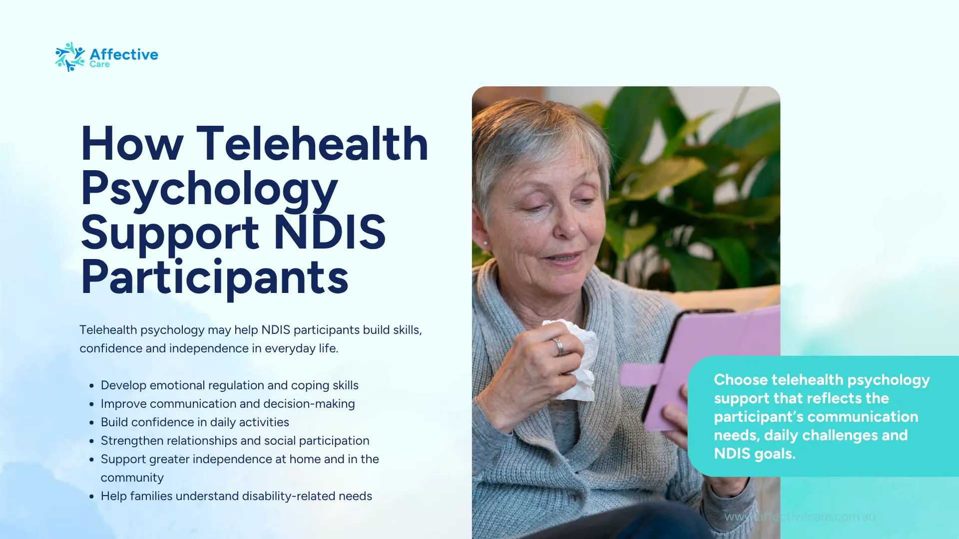 How Telehealth Psychology support NDIS Participants