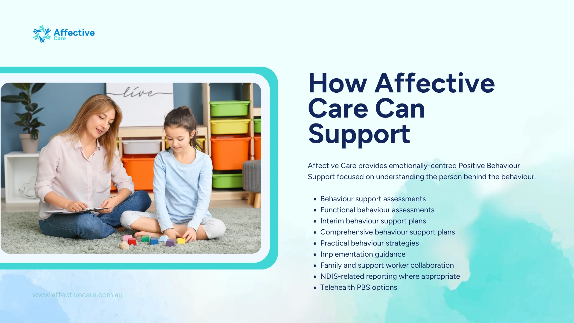 How affective care can support