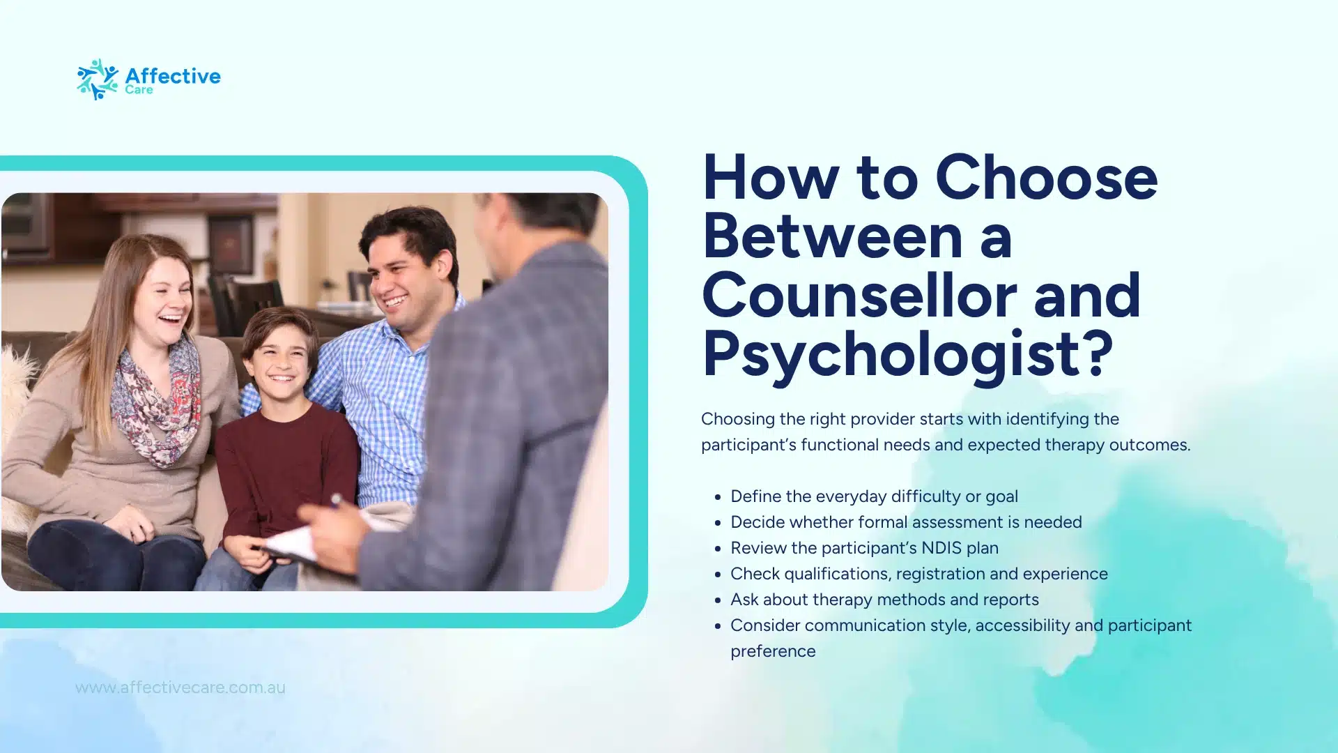 How to choose between counsellor and psychologist