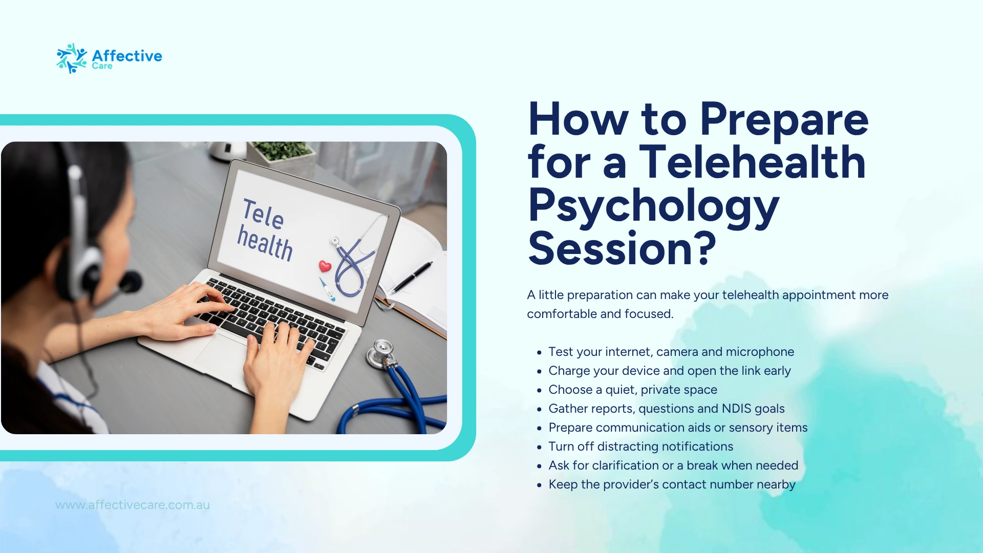 How to prepare for Telehealth Psychology Session