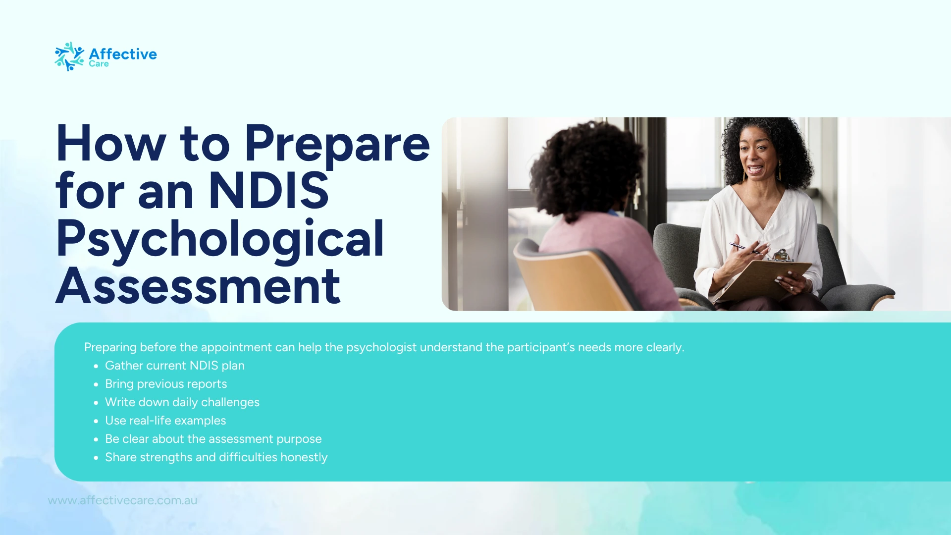 How to prepare for an NDIS Psychological assessment