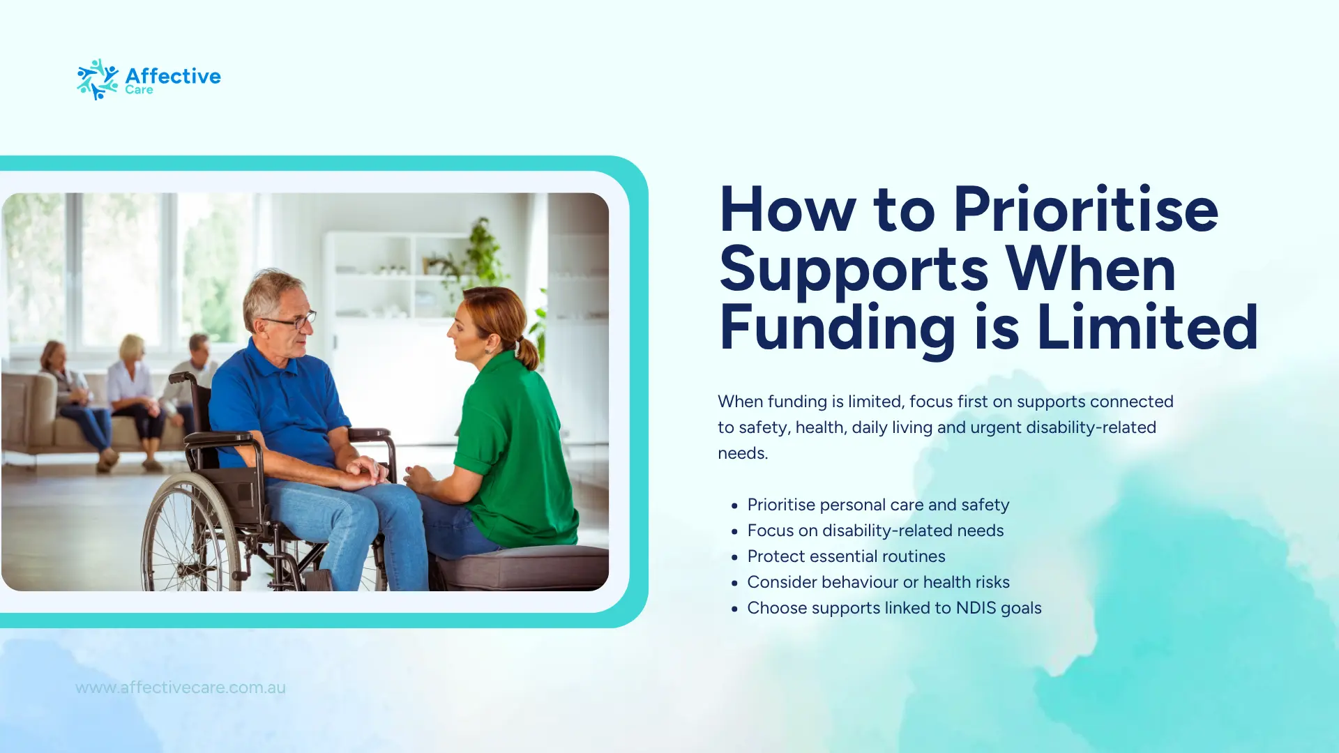 How to prioritise supports when funding is limited