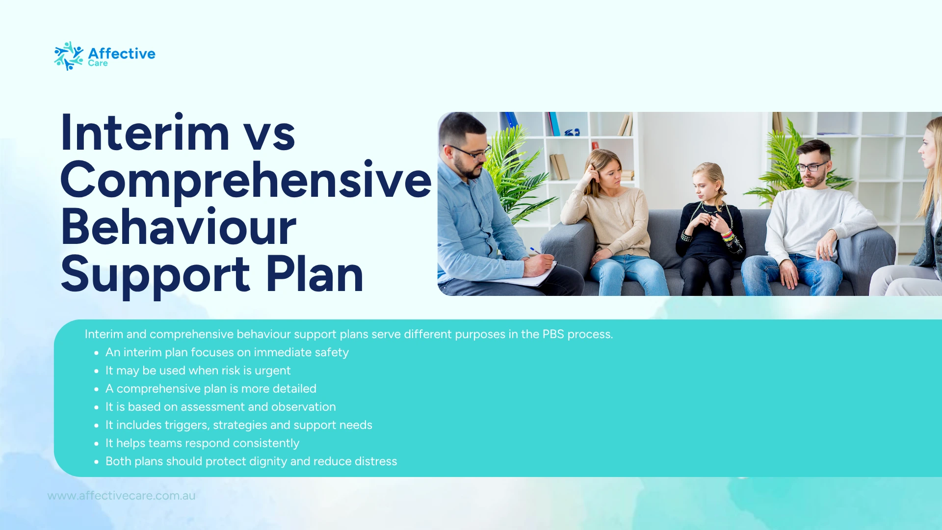 Interim vs Comprehensive Behaviour Support Plan
