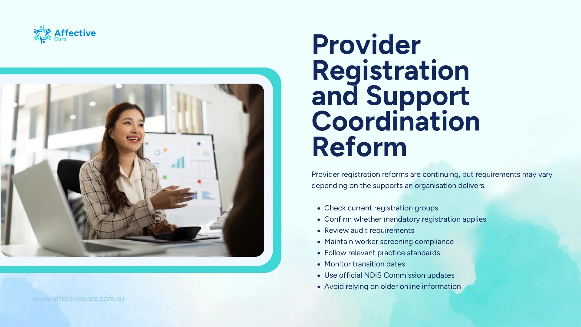 Provider Registration and Support Coordination Reform