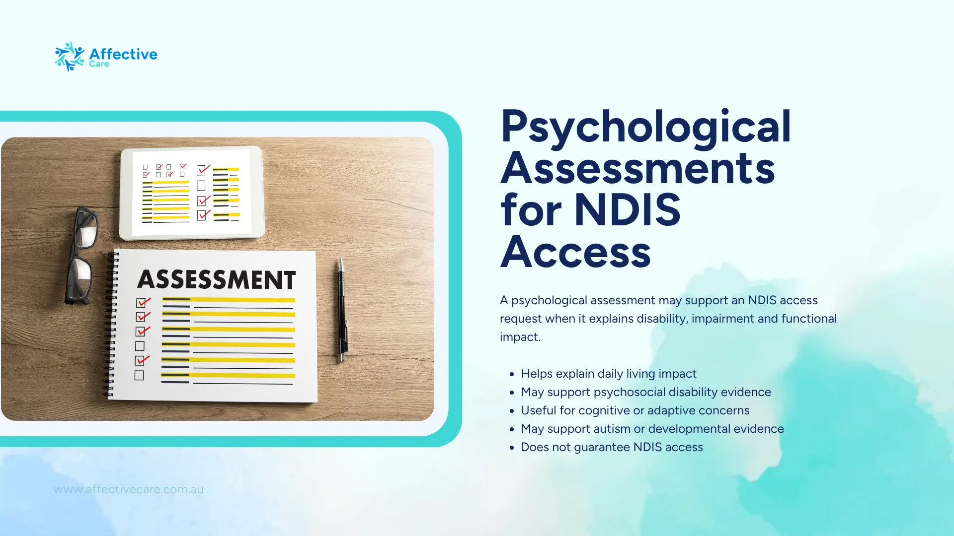 Psychological assessments for NDIS access