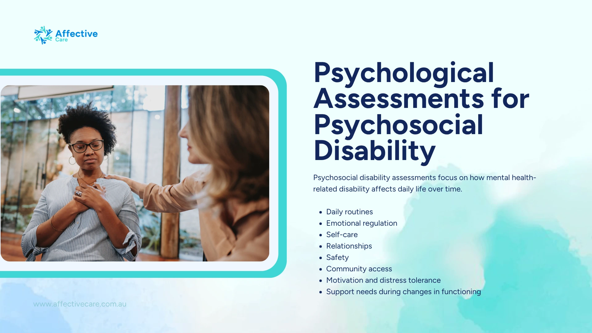 Psychological assessments for Psychosocial disability