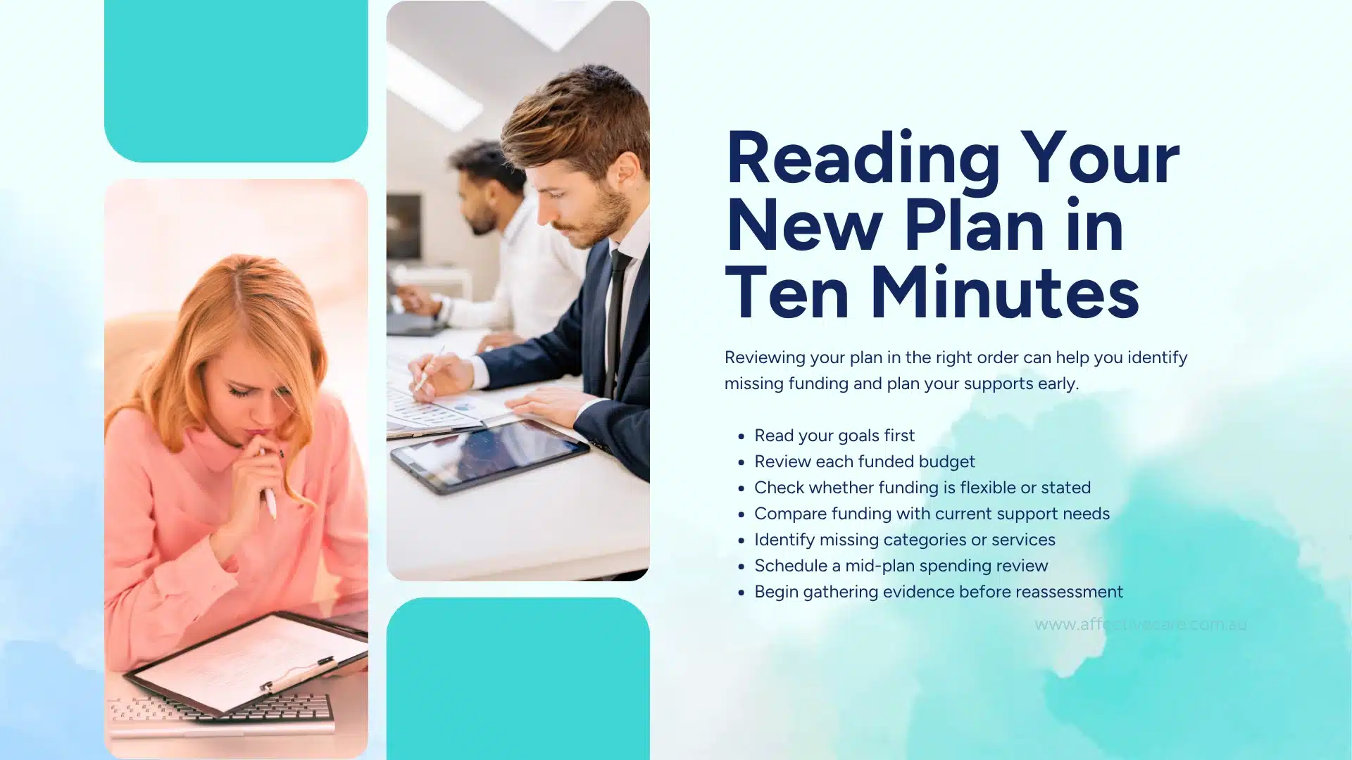Reading your new plan in ten minutes