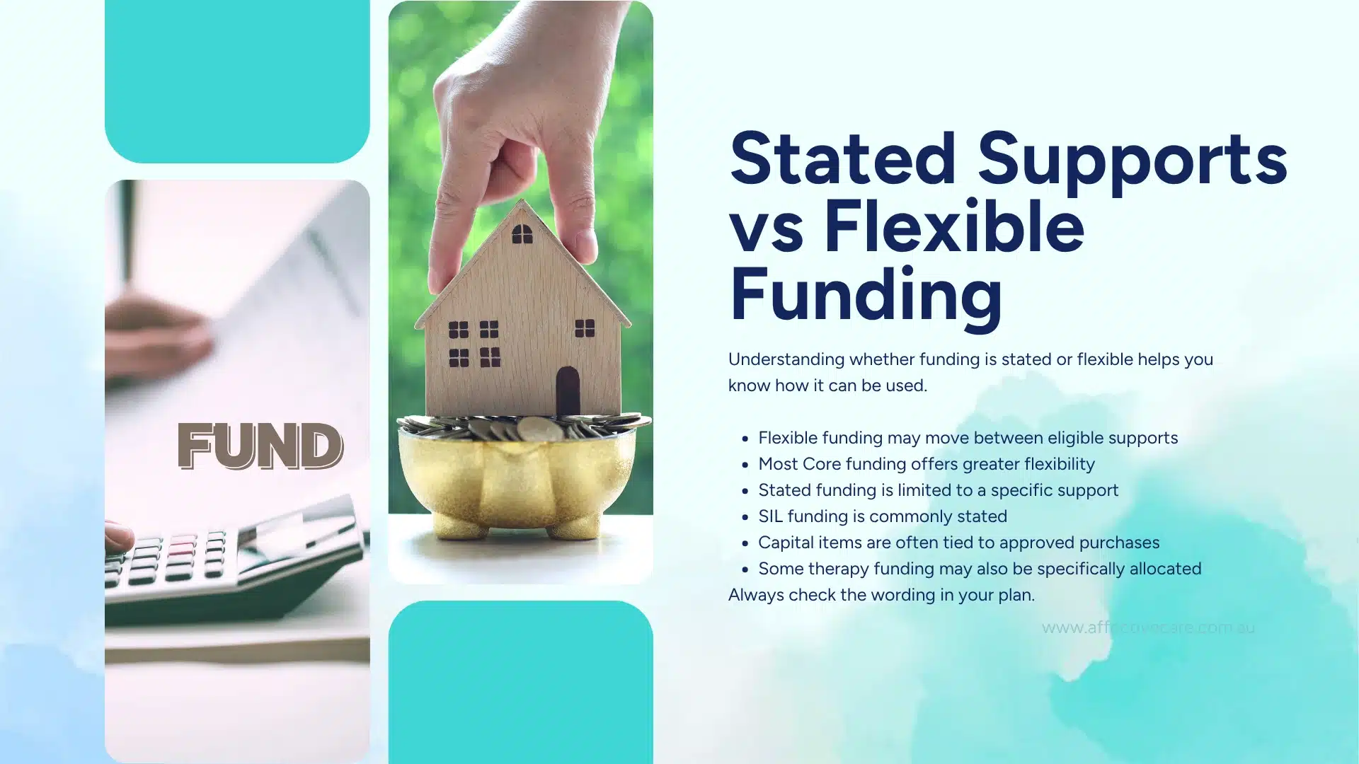 Stated supports vs flexible funding