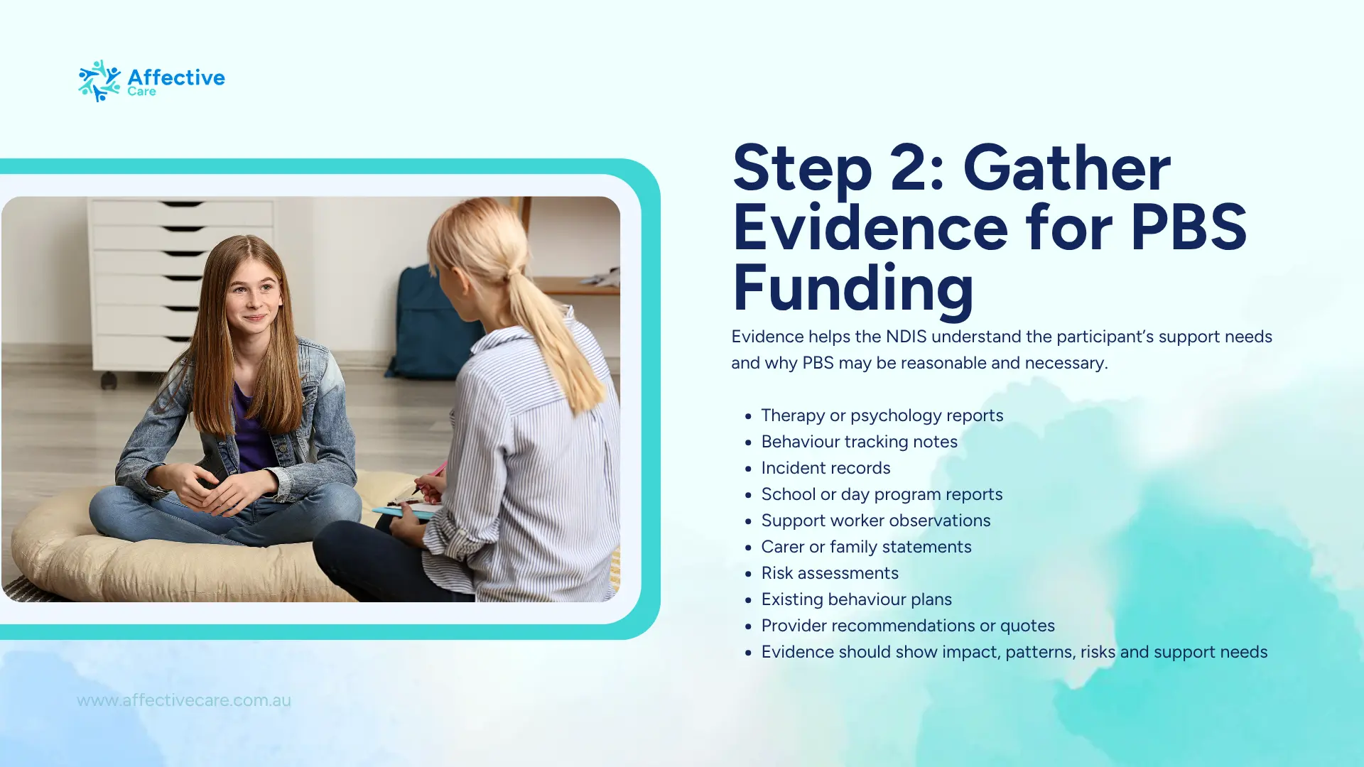Step 2 Gather Evidence for PBS Funding