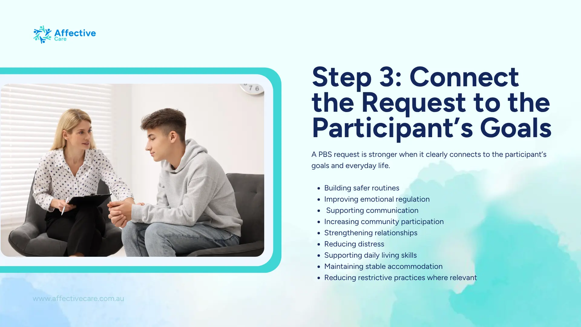 Step 3 Connect the Request to the Participants Goal
