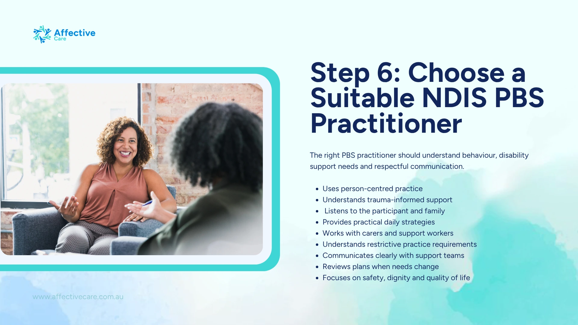 Step 6 Choose Suitable NDIS PBS Practitioner
