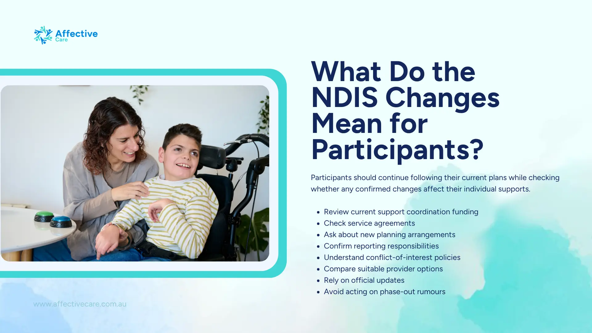 What do the NDIS Changes mean for Participant