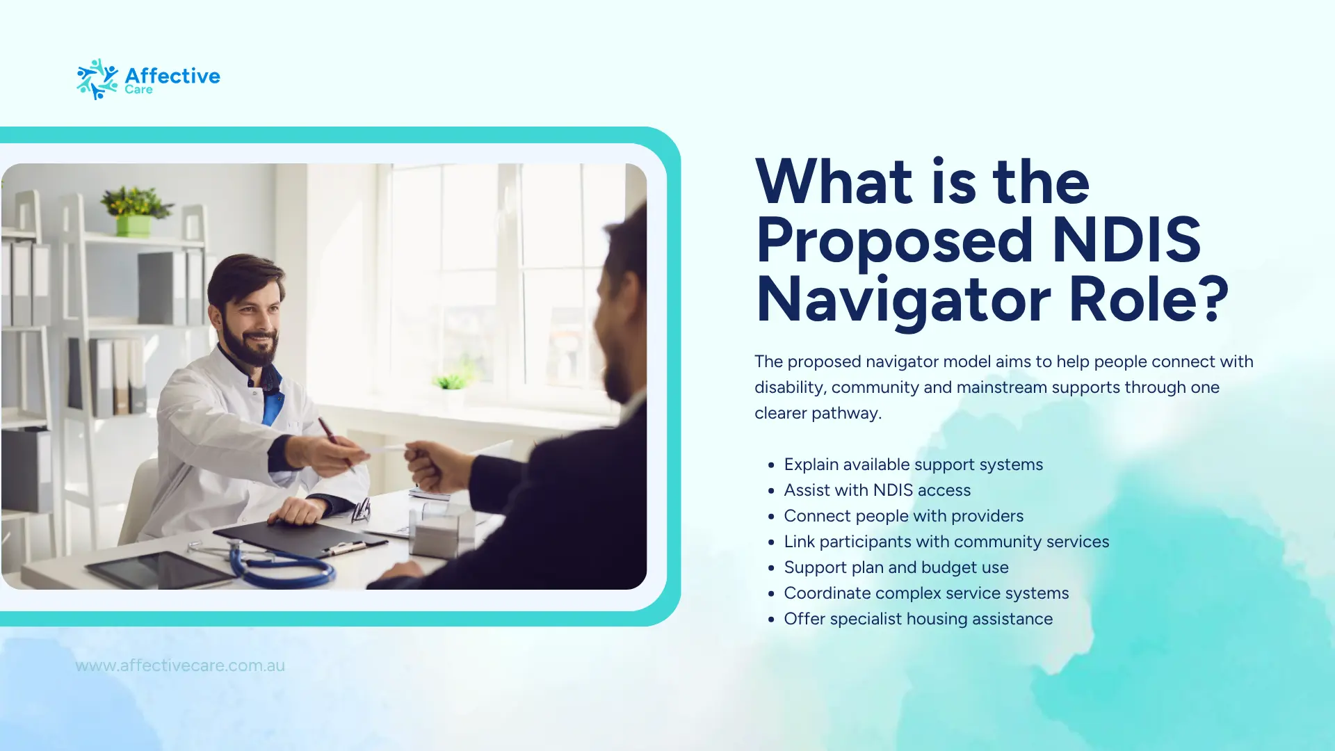 What is the proposed NDIS Navigator Role