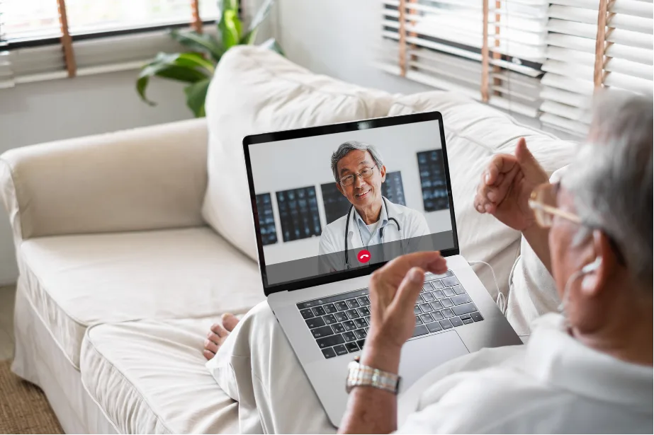 telehealth from laptop