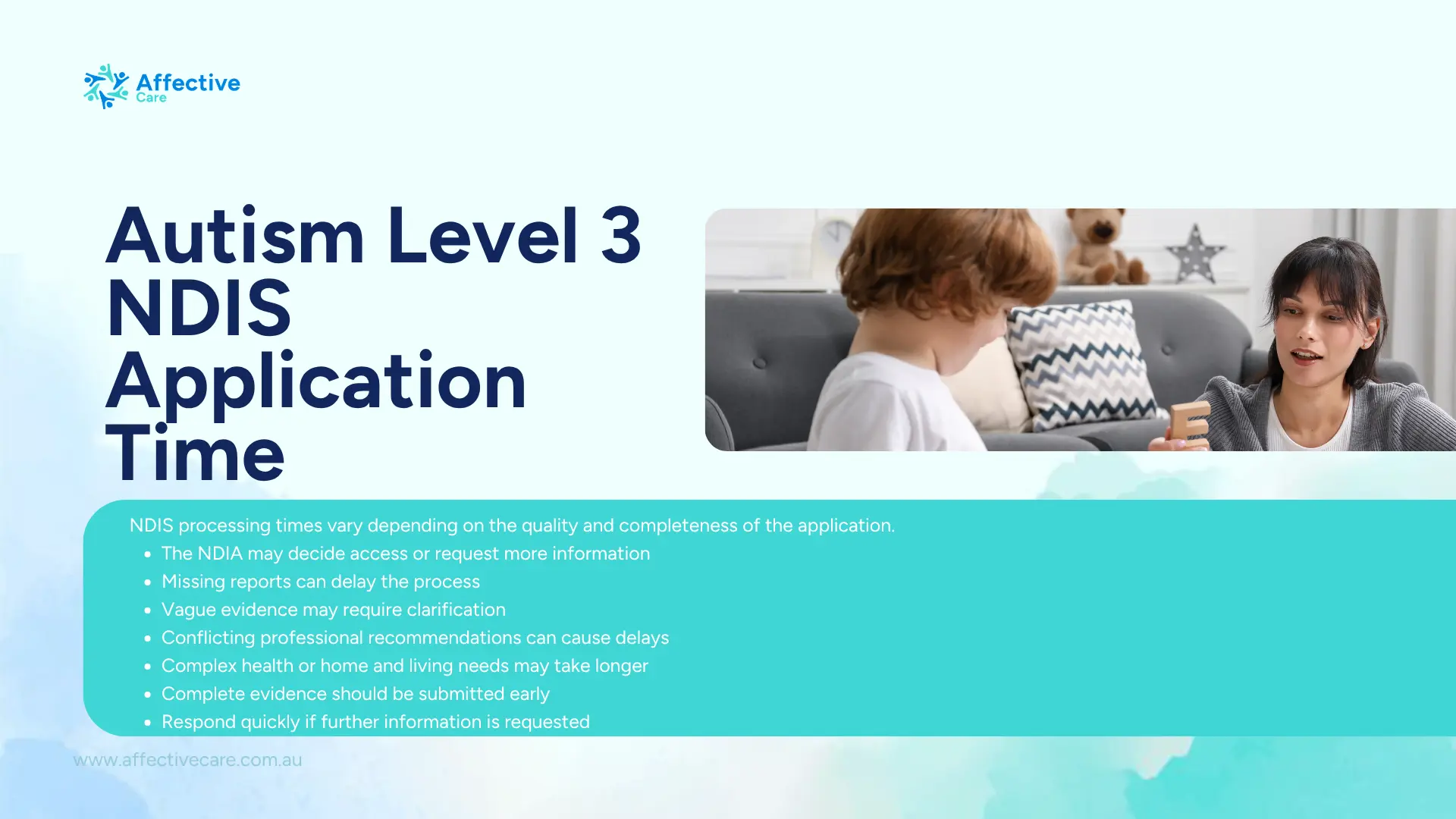 Autism Level 3 NDIS Application time