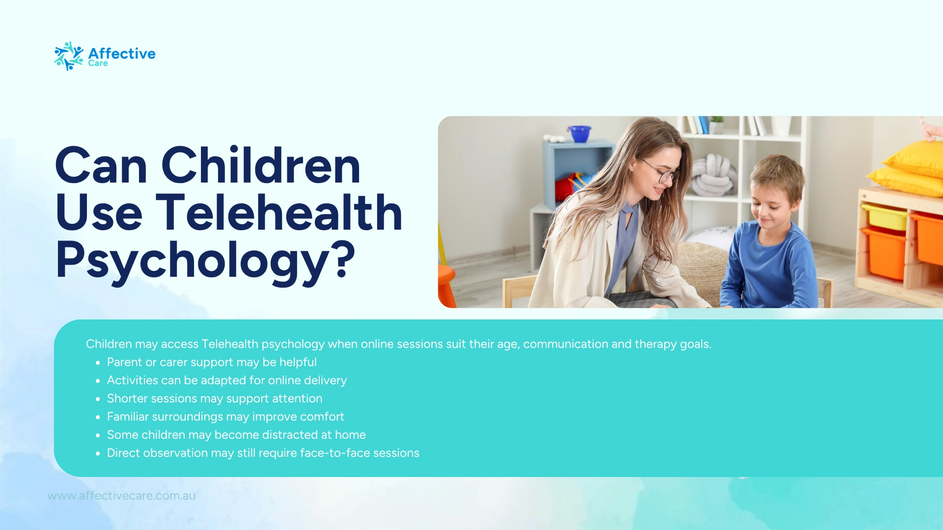 Can children use telehealth psychology