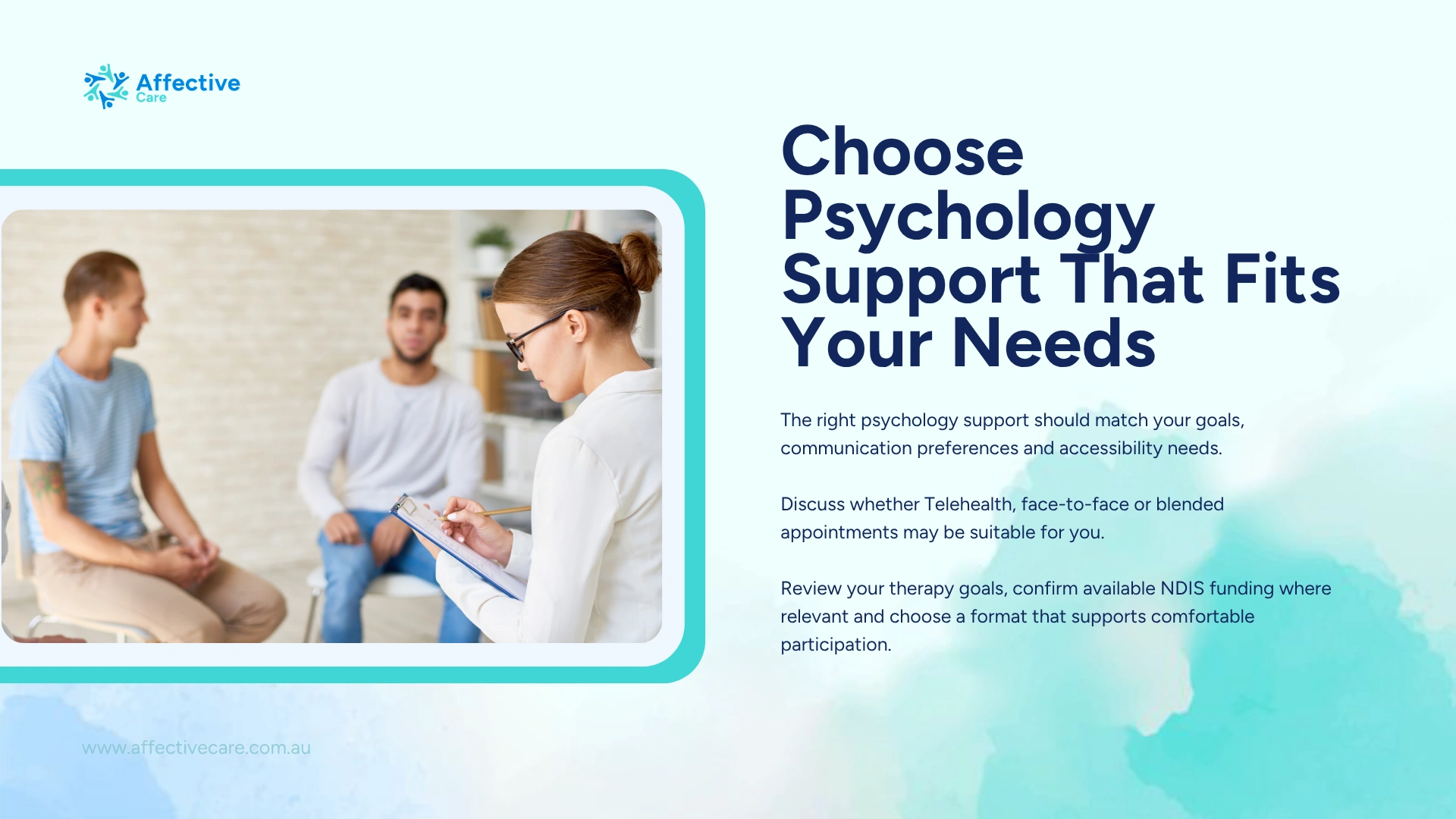 Choose psychology support that fits your needs