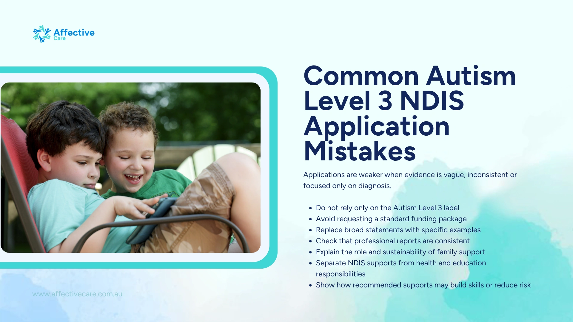 Common Autism Level 3 NDIS Application Mistakes