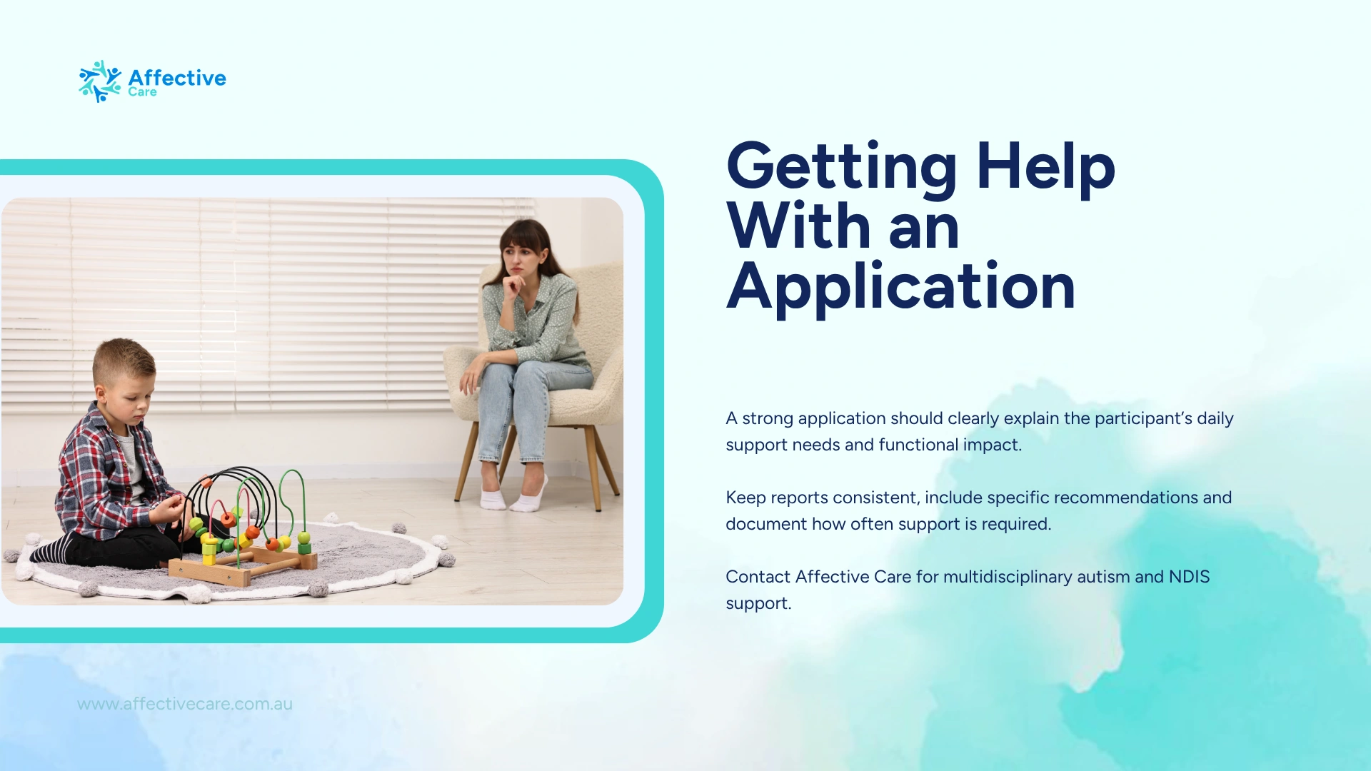 Getting help with an application