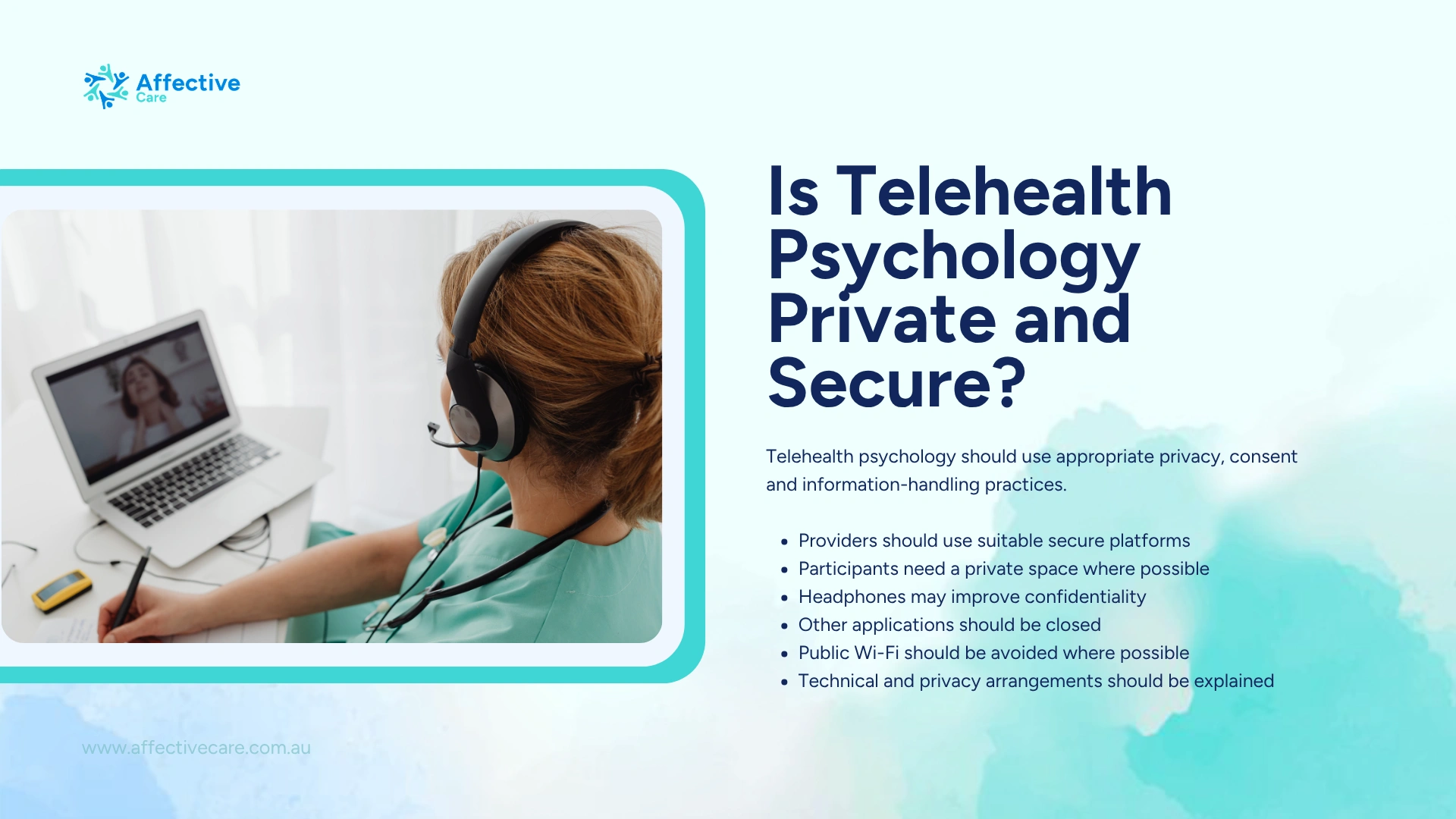 Is telehealth psychology private and secure