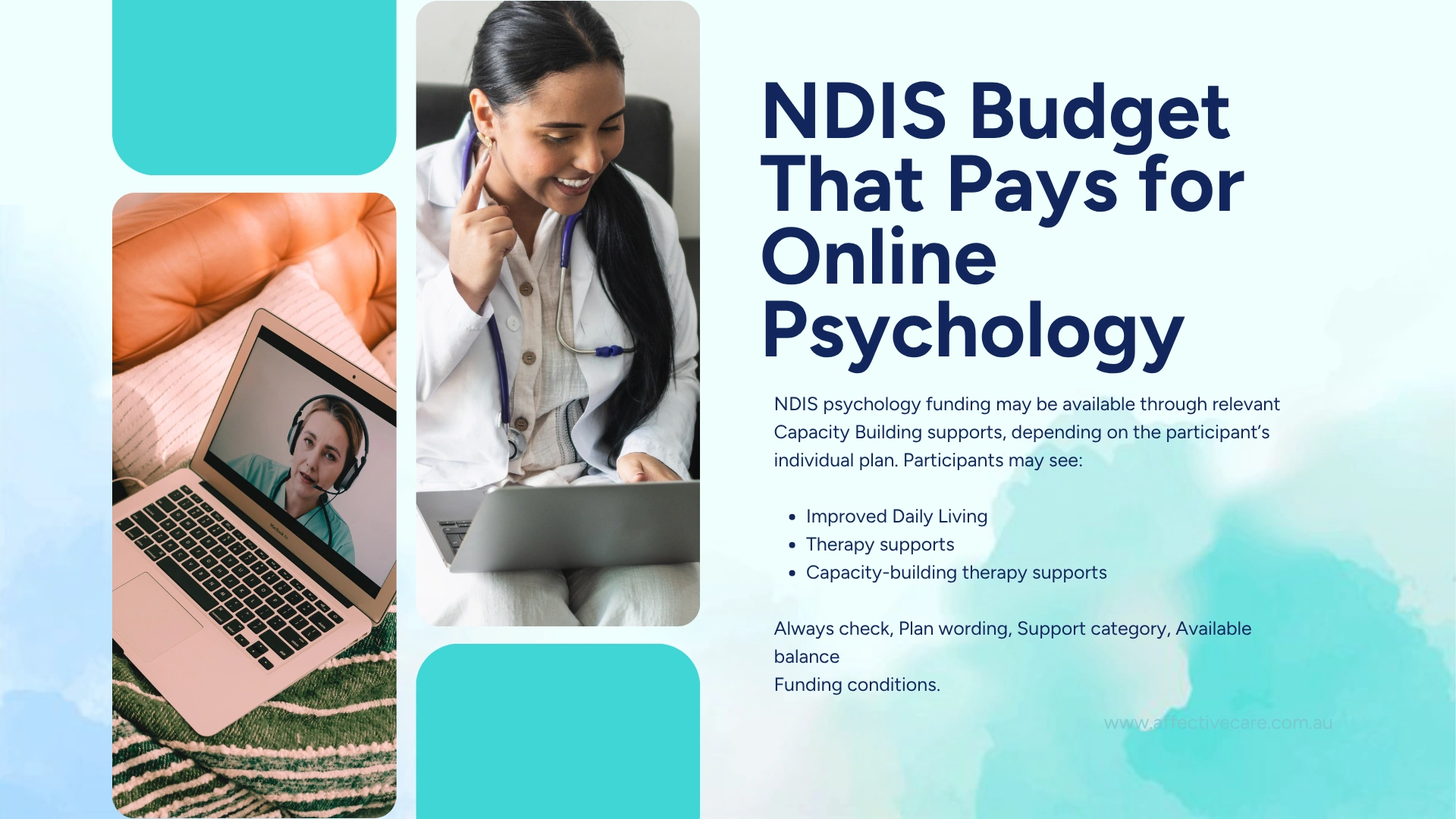 NDIS Budget that pays for online psychology