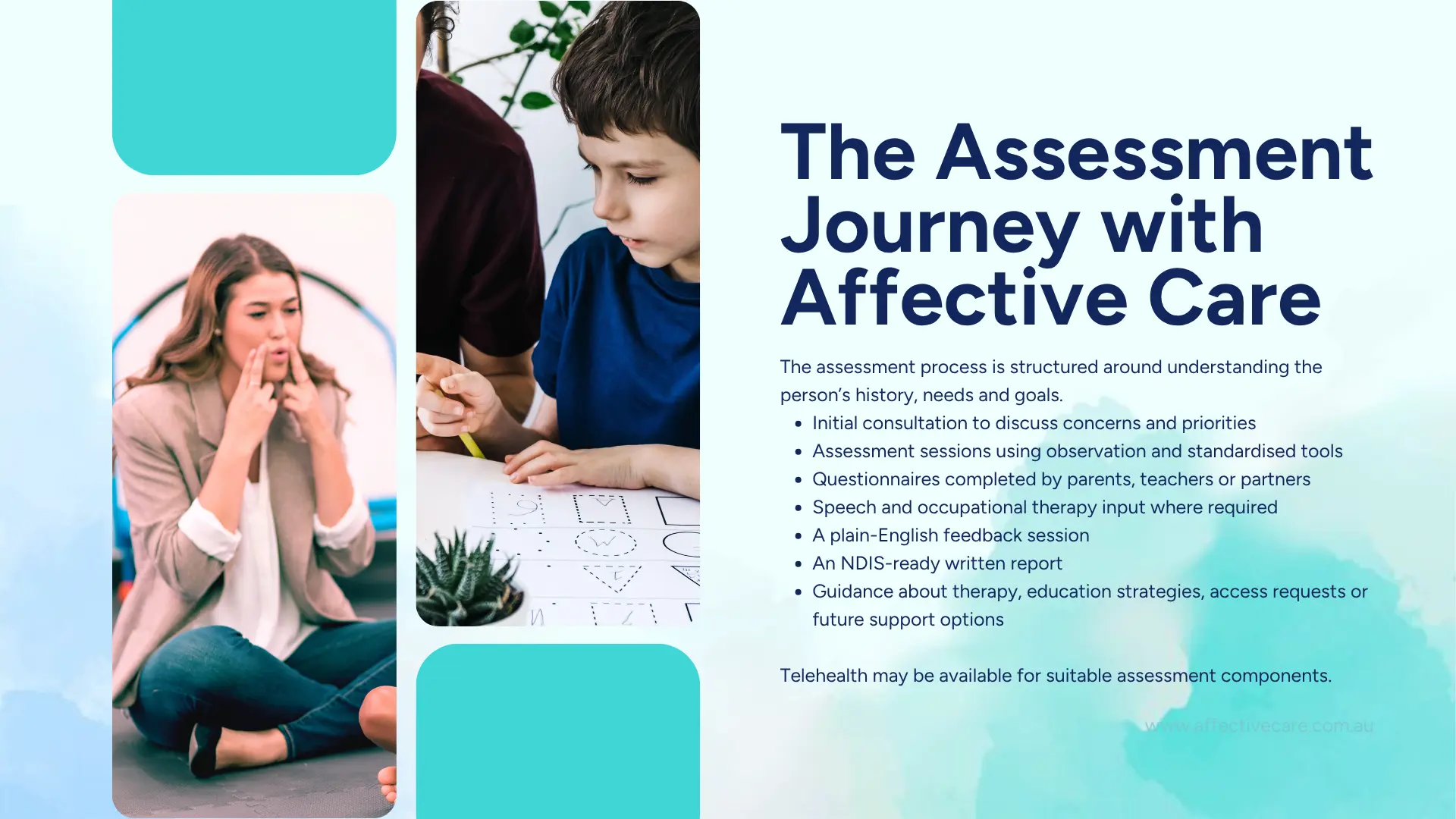 The Assessment journey with Affective Care