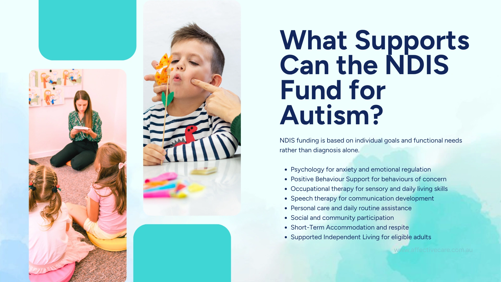 What supports can the NDIS fund for autism