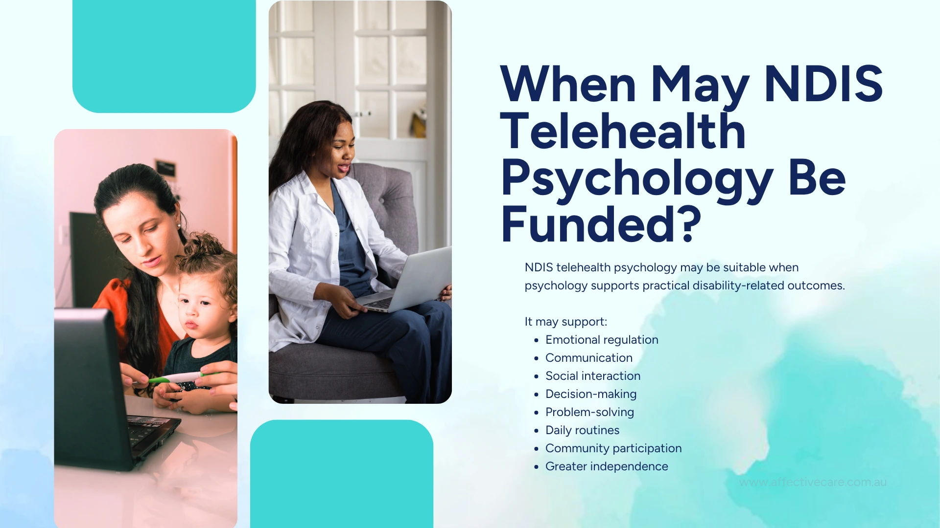 When may NDIS Telehealth Psychology be funded
